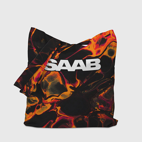 Сумка-шоппер Saab red lava / 3D-принт – фото 1