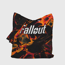 Сумка-шопер Fallout red lava, цвет: 3D-принт