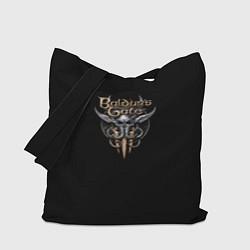 Сумка-шопер Baldurs gate logo, цвет: 3D-принт