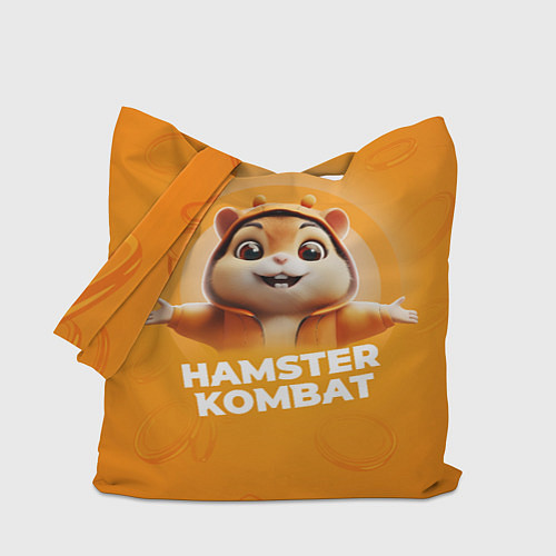 Сумка-шоппер Hamster kombat orange / 3D-принт – фото 1