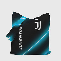 Сумка-шопер Juventus неоновые лампы, цвет: 3D-принт