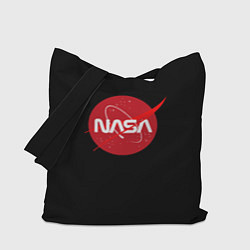 Сумка-шоппер Nasa logo red