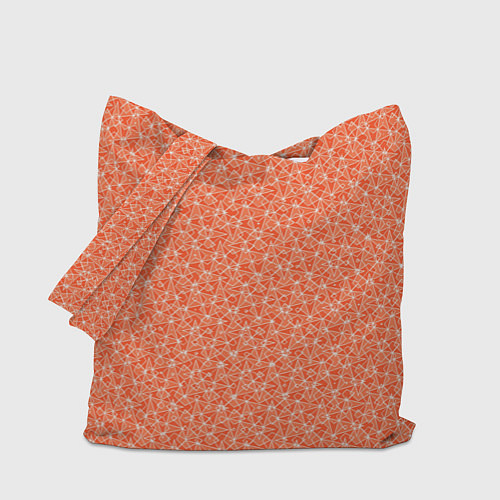 Сумка-шоппер Оранжевый мелкий рисунок / 3D-принт – фото 1