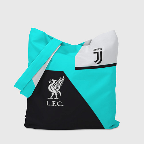 Сумка-шоппер Juventus x Liverpool geometry / 3D-принт – фото 1