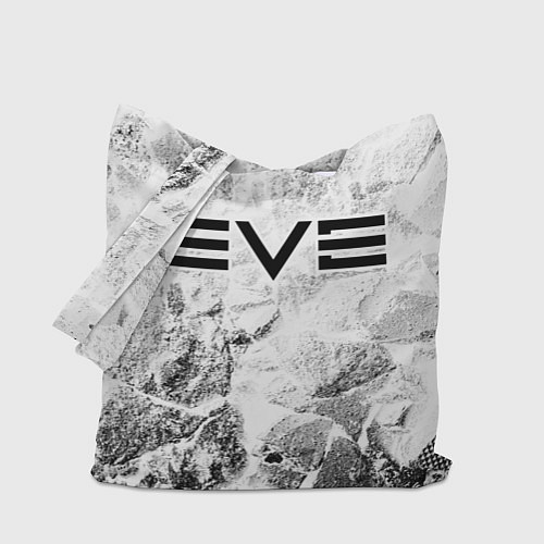 Сумка-шоппер EVE white graphite / 3D-принт – фото 1