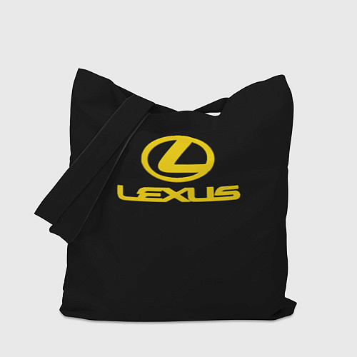 Сумка-шоппер Lexus yellow logo / 3D-принт – фото 1