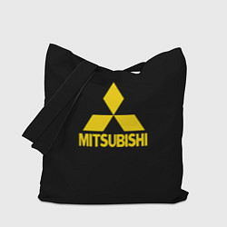 Сумка-шопер Mitsubishi logo yelow, цвет: 3D-принт