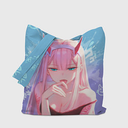 Сумка-шопер Zero two аниме, цвет: 3D-принт