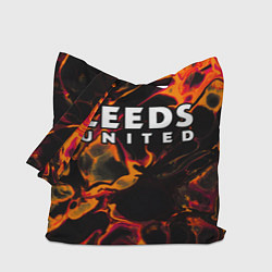 Сумка-шопер Leeds United red lava, цвет: 3D-принт