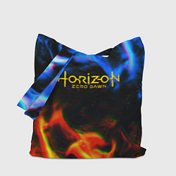 Сумка-шоппер Horizon zero dawn flame glitch