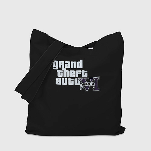 Сумка-шоппер GTA 6 logo vice city / 3D-принт – фото 1