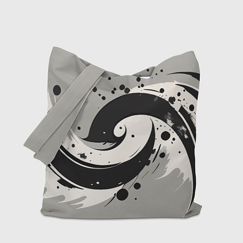 Сумка-шоппер Инь-янь абстракция - нейроарт / 3D-принт – фото 1