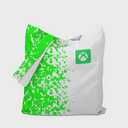 Сумка-шоппер Xbox кислотные зеленые краски