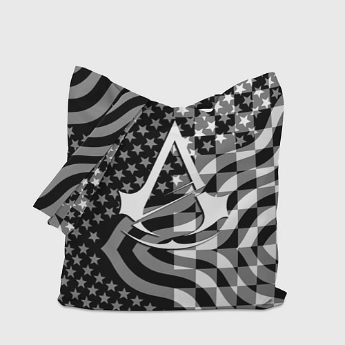 Сумка-шоппер Assassins Creed logo game usa / 3D-принт – фото 1