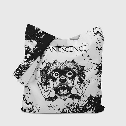 Сумка-шоппер Evanescence - рок пес / 3D-принт – фото 1