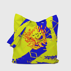 Сумка-шоппер Samurai logo yellow fire