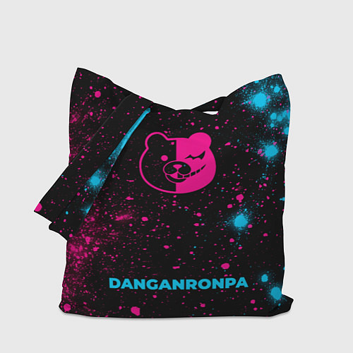 Сумка-шоппер Danganronpa - neon gradient по-центру / 3D-принт – фото 1