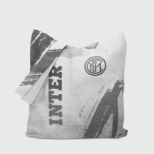 Сумка-шоппер Inter - white gradient вертикально / 3D-принт – фото 1