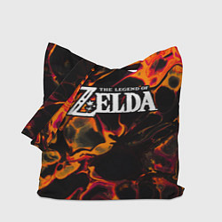Сумка-шопер Zelda red lava, цвет: 3D-принт
