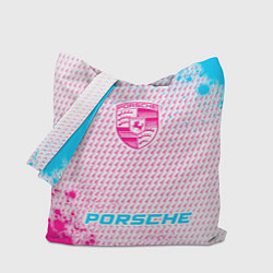 Сумка-шоппер Porsche neon gradient style по-центру