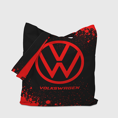 Сумка-шоппер Volkswagen - red gradient / 3D-принт – фото 1