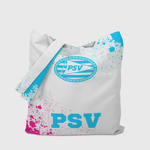 Сумка-шоппер PSV neon gradient style по-центру / 3D-принт – фото 1