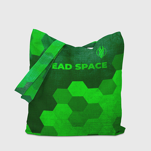 Сумка-шоппер Dead Space - green gradient посередине / 3D-принт – фото 1