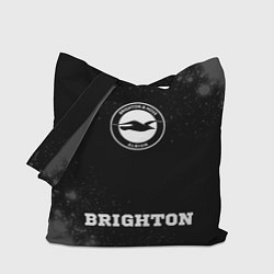 Сумка-шопер Brighton sport на темном фоне по-центру, цвет: 3D-принт