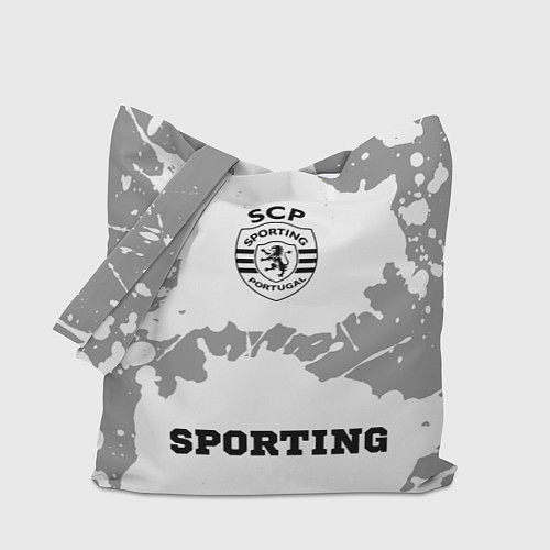 Сумка-шоппер Sporting sport на светлом фоне по-центру / 3D-принт – фото 1