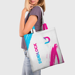 Сумка-шопер Deadlock neon gradient style вертикально, цвет: 3D-принт — фото 2