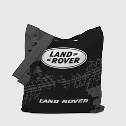 Сумка-шоппер Land Rover speed на темном фоне со следами шин по-