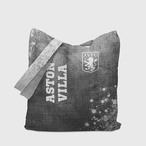 Сумка-шоппер Aston Villa - grey gradient вертикально / 3D-принт – фото 1