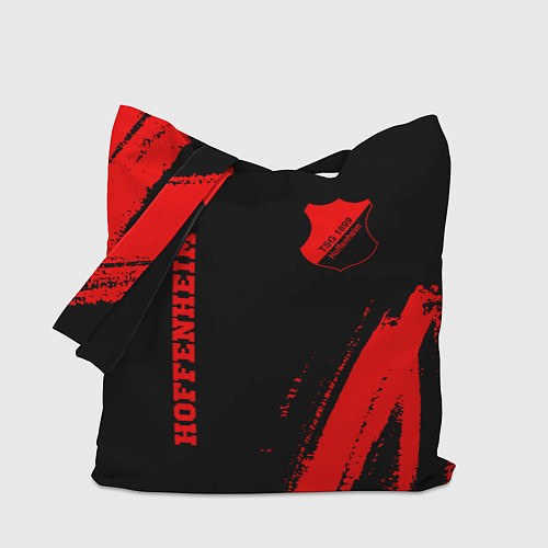 Сумка-шоппер Hoffenheim - red gradient вертикально / 3D-принт – фото 1