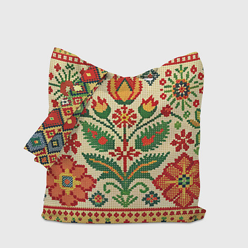 Сумка-шоппер Славянский узор и орнамент / 3D-принт – фото 1