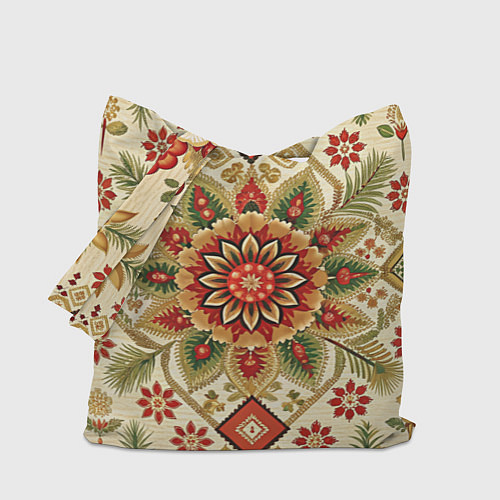 Сумка-шоппер Стиль советского ковра узоры и орнамент / 3D-принт – фото 1