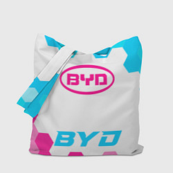 Сумка-шоппер BYD neon gradient style по-центру