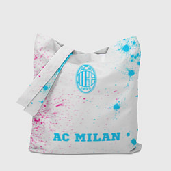 Сумка-шоппер AC Milan neon gradient style по-центру