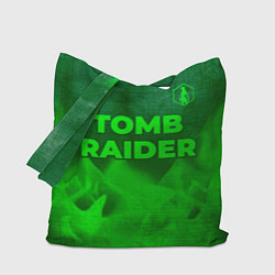 Сумка-шоппер Tomb Raider - green gradient посередине