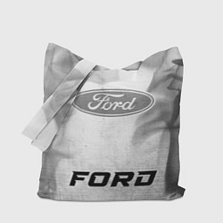 Сумка-шопер Ford - white gradient по-центру, цвет: 3D-принт