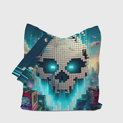 Сумка-шоппер Minecraft skull - ai art fantasy