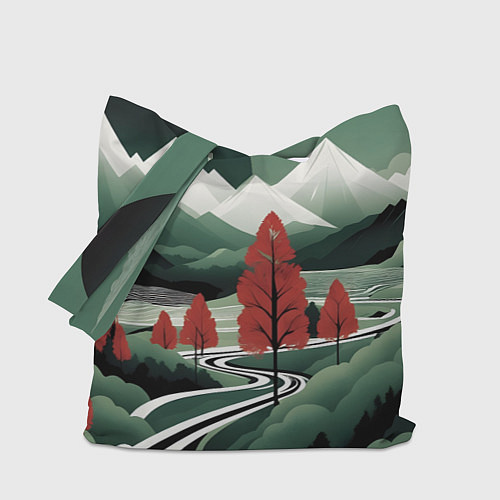 Сумка-шоппер Дорога на природу / 3D-принт – фото 1