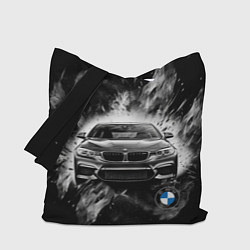 Сумка-шопер BMW брызги абстракции, цвет: 3D-принт