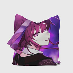 Сумка-шопер Honkai Star Rail Kafka violet light, цвет: 3D-принт