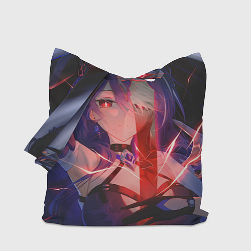 Сумка-шоппер Honkai Star Rail Black Swan beauty / 3D-принт – фото 1