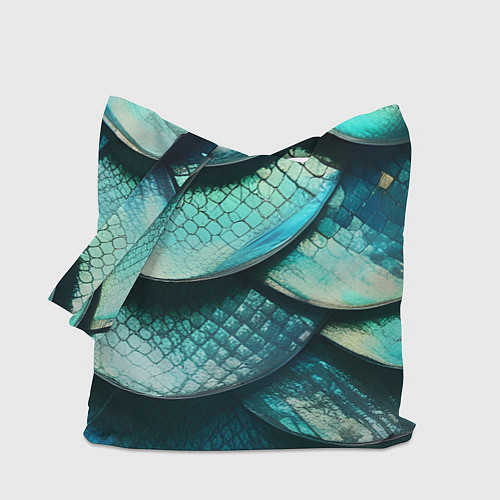 Сумка-шоппер Чешуя крупной рыбы / 3D-принт – фото 1