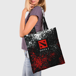 Сумка-шопер Dota 2 брызги красок, цвет: 3D-принт — фото 2