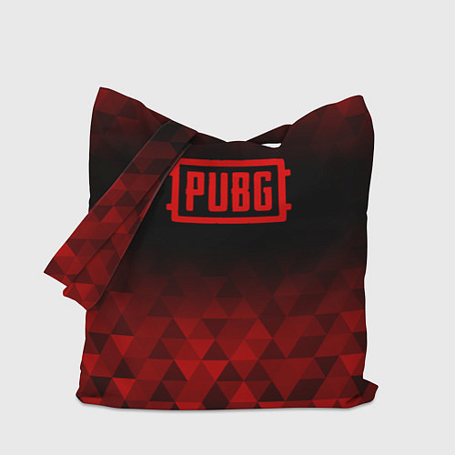 Сумка-шоппер PUBG red poly / 3D-принт – фото 1