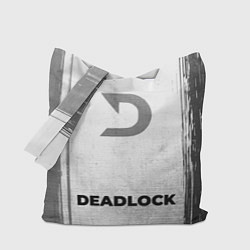 Сумка-шоппер Deadlock - white gradient по-центру