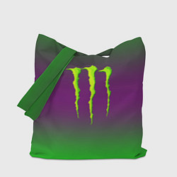 Сумка-шопер Monster energy gradient, цвет: 3D-принт