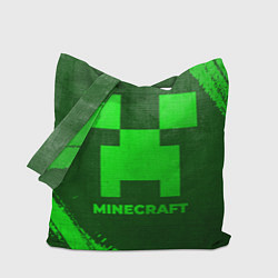 Сумка-шоппер Minecraft - green gradient